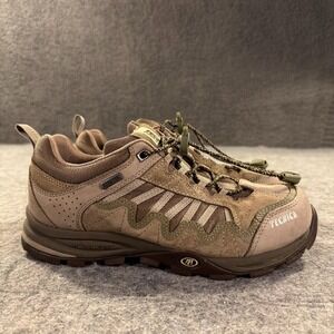 Tecnica Gore-Tex Shoes Womens Size 7.5 Brown Suede Low Top Hiking Trail Sneakers